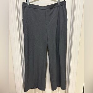 Banana Republic Charcoal Hayden Pull On Wide Leg Dress Pants Sz 18